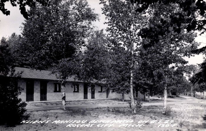 Presque Isles Huron Shore Motel (Presque Isle Motel) - Vintage Post Card